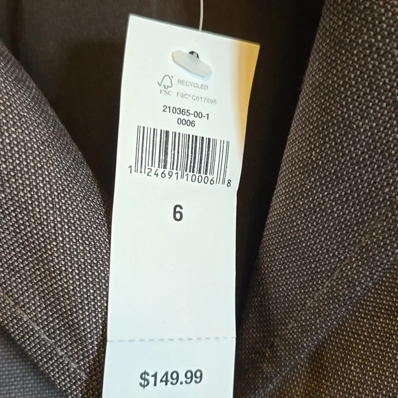 Banana Republic-Brown short light blazer Sz 6 NWT. - Picture 3 of 9
